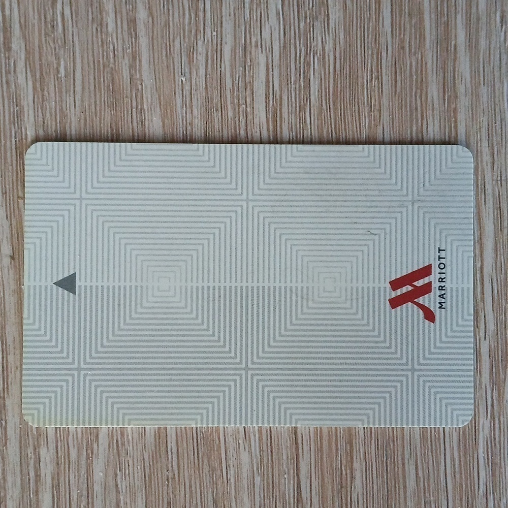 Marriott Hotel Room Key Card Travel Memorabilia Collectible Geometric Print